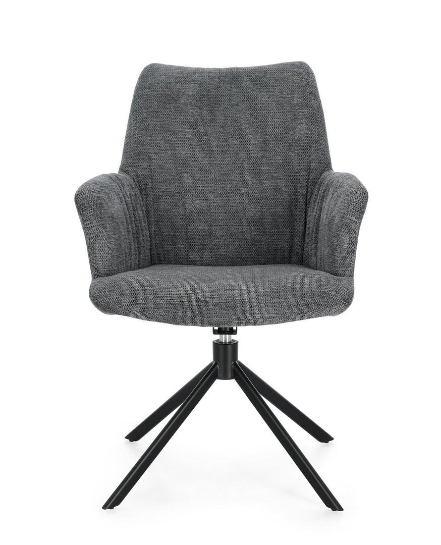 mutoni Fauteuil pivotant Alexander gris foncé  