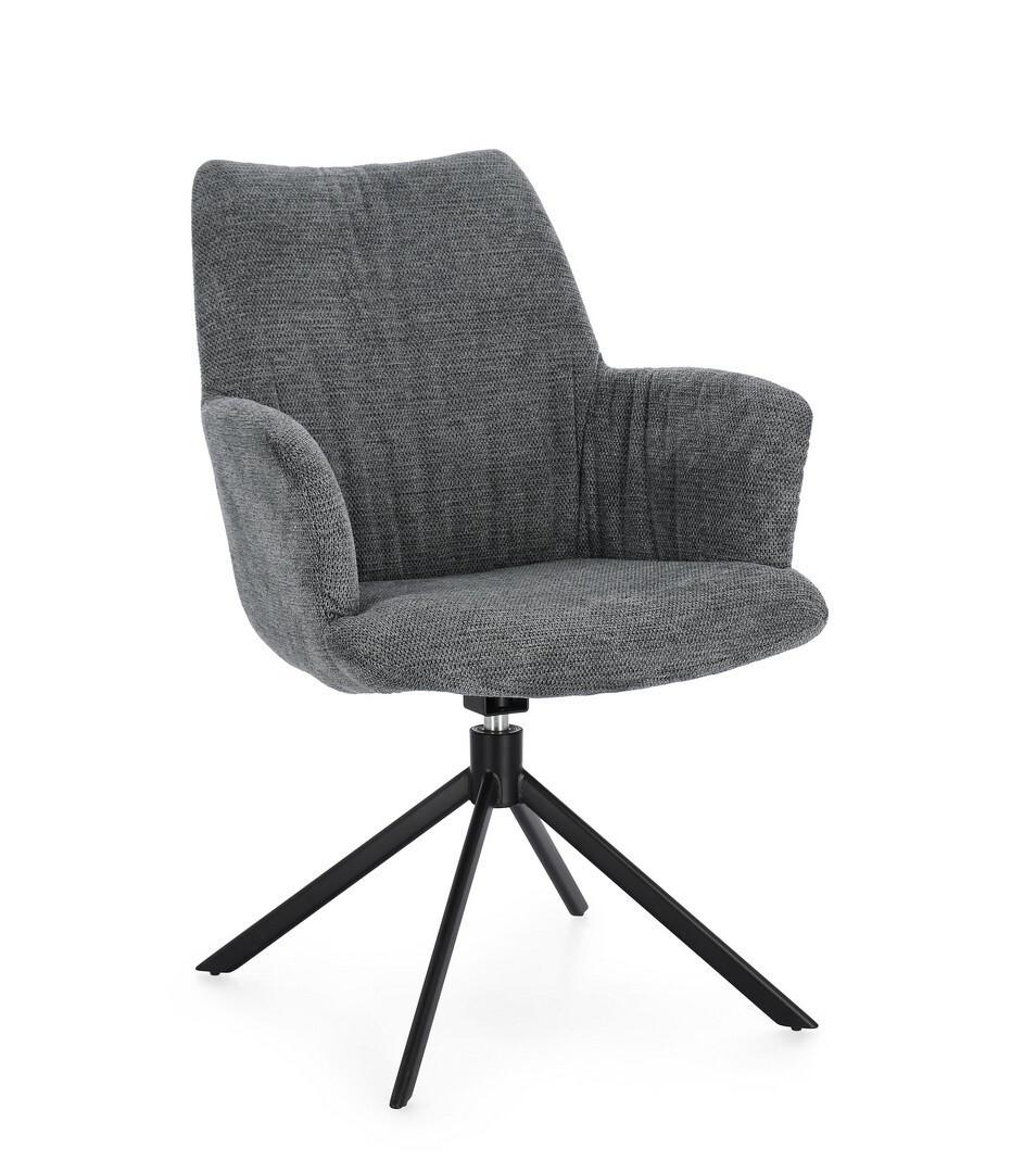 mutoni Fauteuil pivotant Alexander gris foncé  