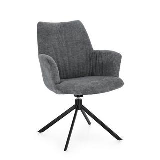 mutoni Fauteuil pivotant Alexander gris foncé  