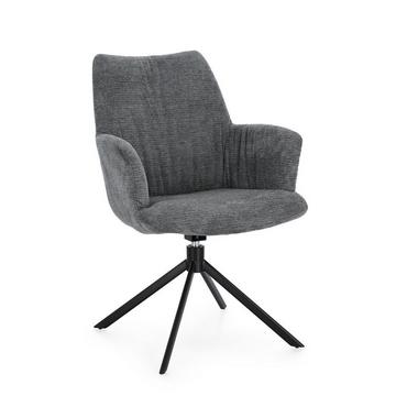 Fauteuil pivotant Alexander gris foncé