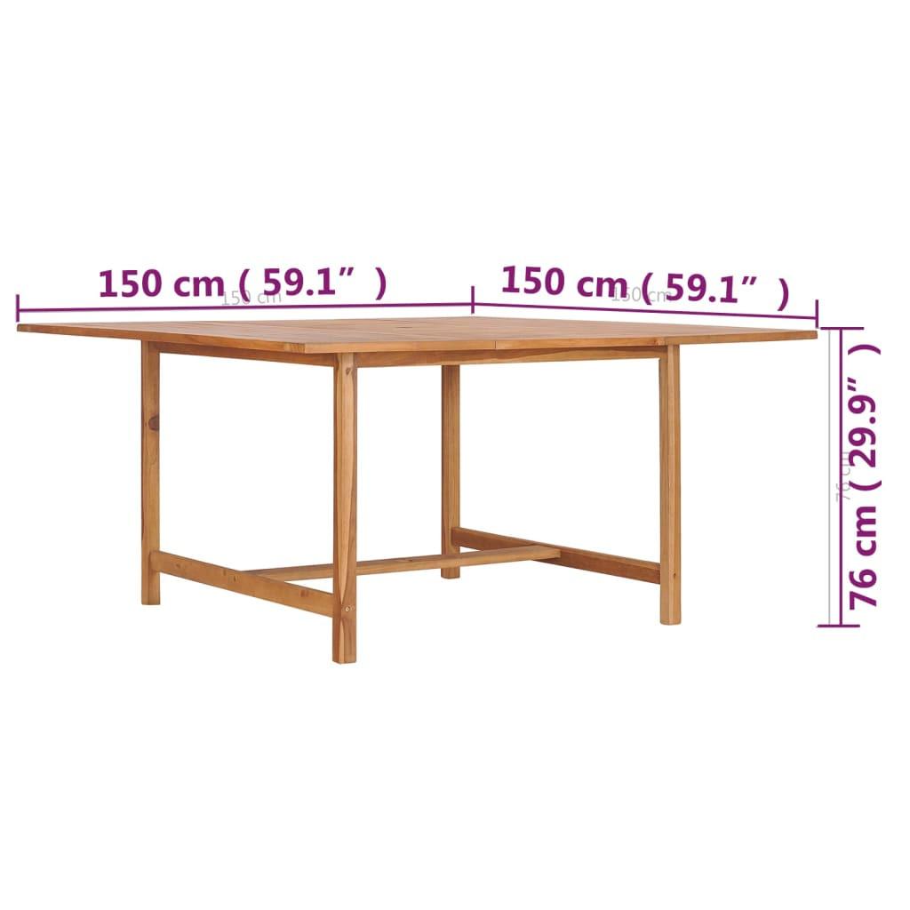 VidaXL Table de salle à manger bois  