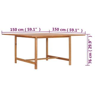 VidaXL Table de salle à manger bois  