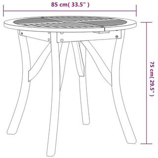 VidaXL tavolo da giardino Legno di acacia  