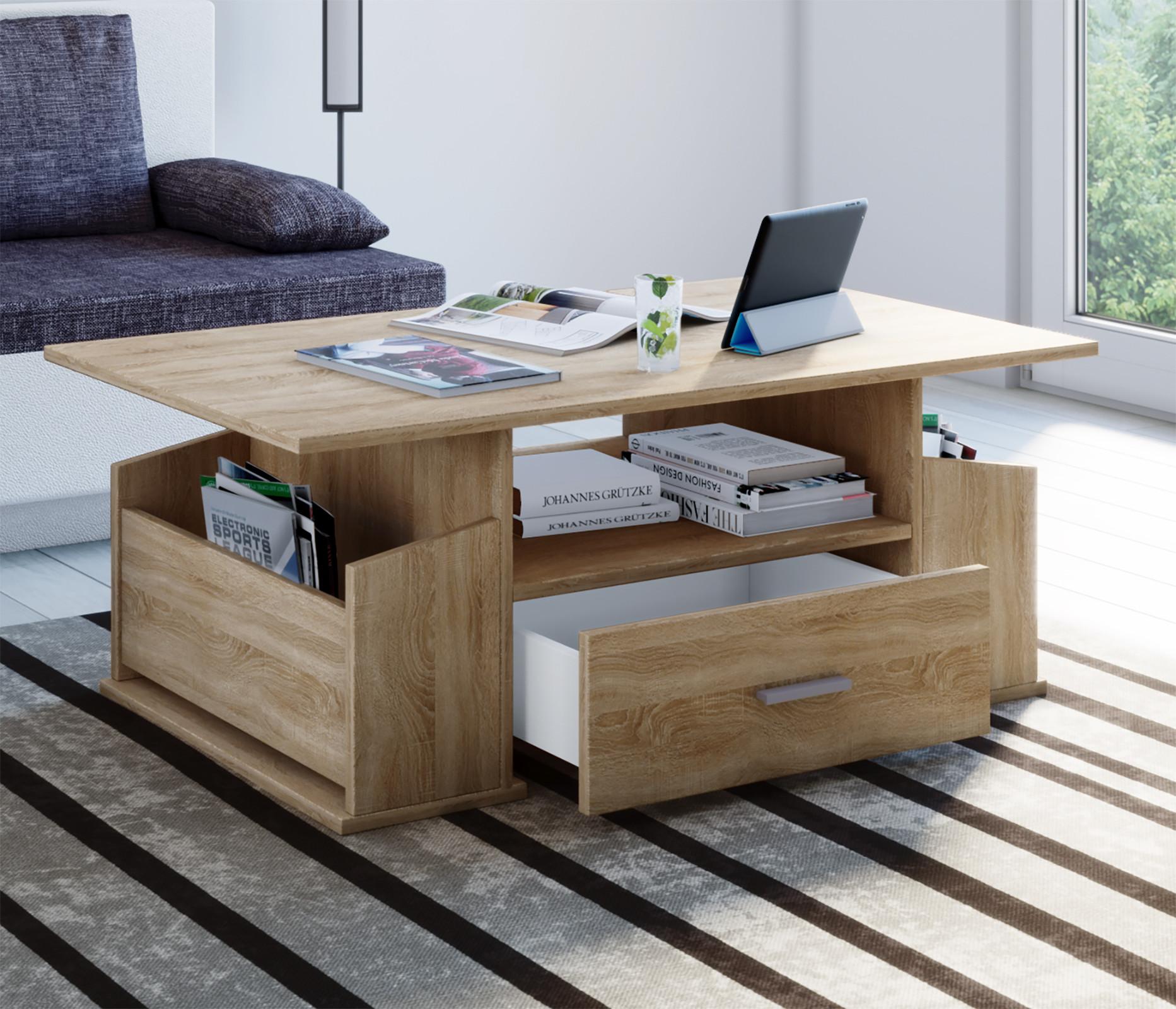 VCM Holz Beistelltisch  Junata  