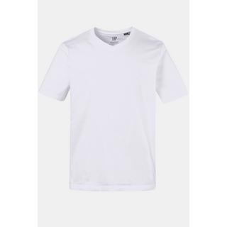 JP1880  T-shirt basic con scollo a V bianco neve 