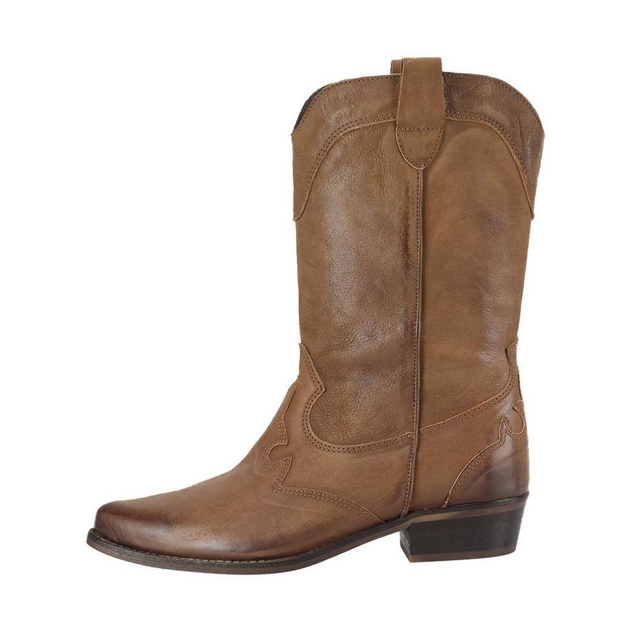 Felmini Wide Fit Western Stiefel mit Weitem Passform  