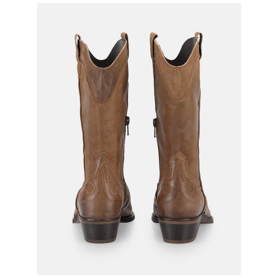 Felmini Wide Fit Western Stiefel mit Weitem Passform  