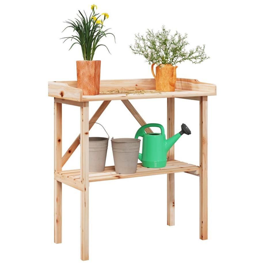 VidaXL Table à plantes bois  