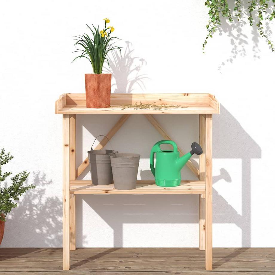 VidaXL Table à plantes bois  