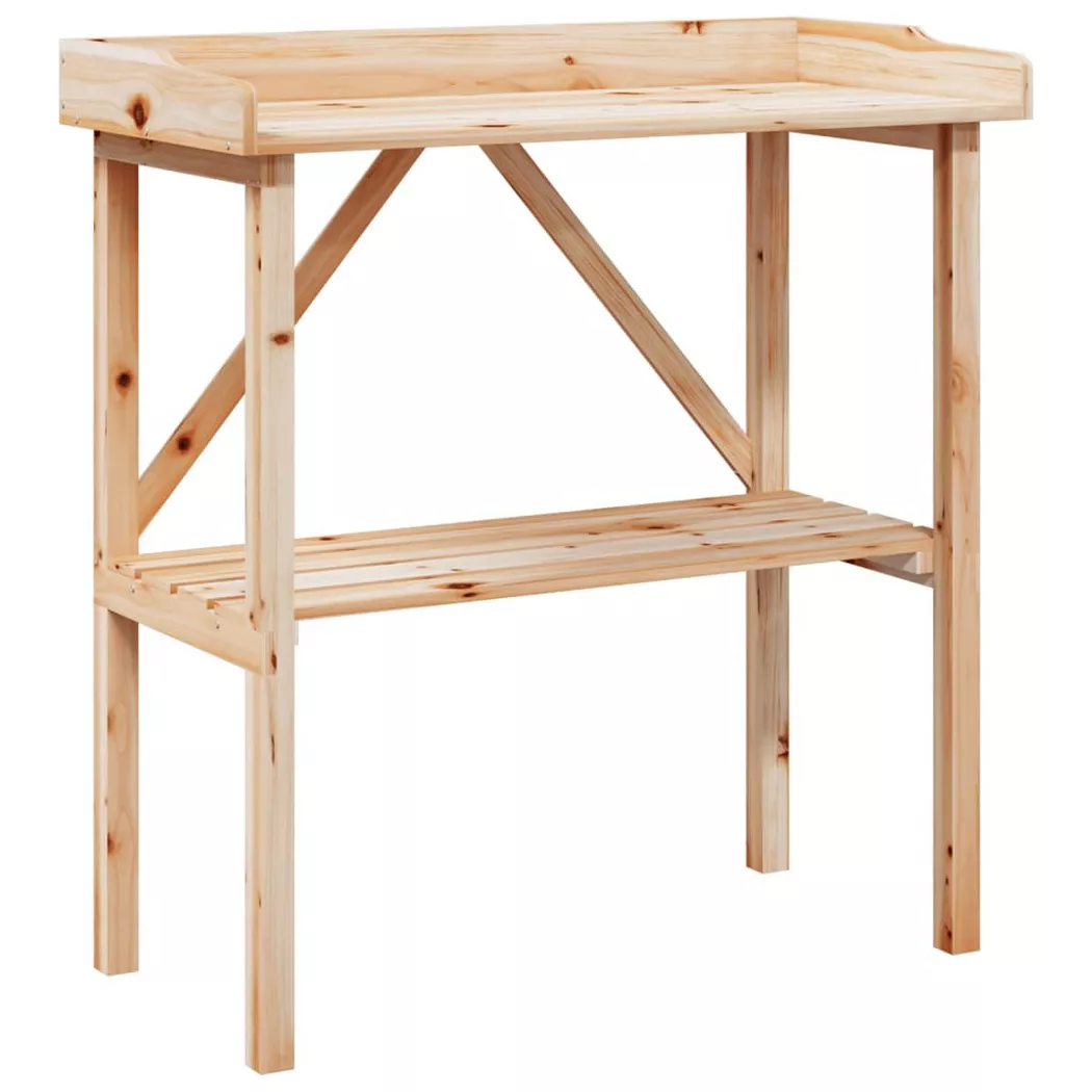 VidaXL - Table à plantes bois, One Size, Marron