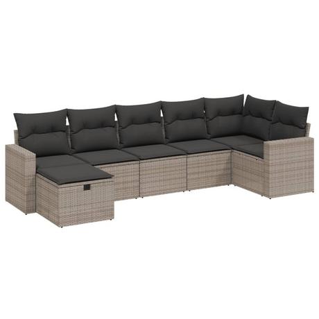 VidaXL set divano da giardino Polirattan  