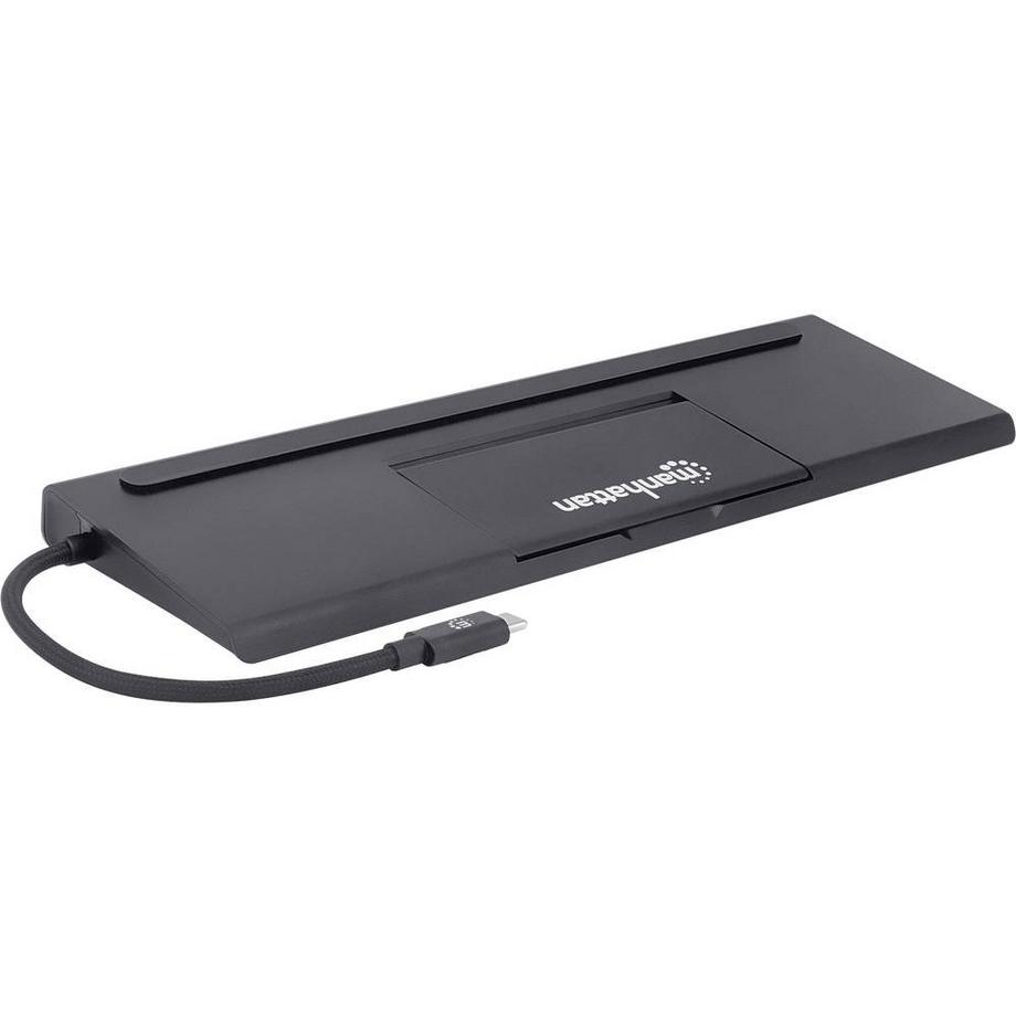 Manhattan  Manhattan USB-C 11-in-1-Dockingstation mit MST für drei Monitore 