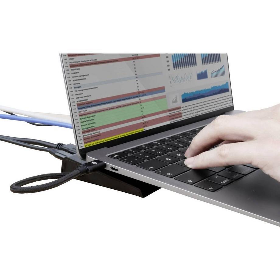 Manhattan  Manhattan USB-C 11-in-1-Dockingstation mit MST für drei Monitore 