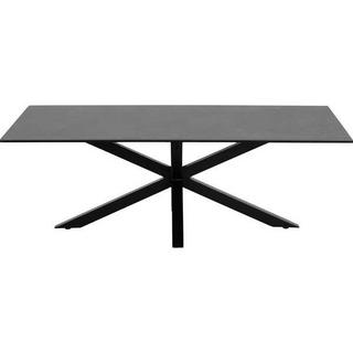 mutoni Table basse Triple-X en vitrocéramique noire 130x70  