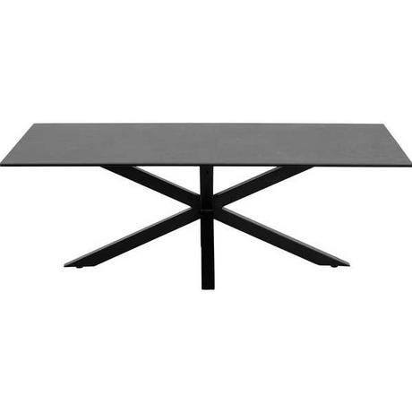 mutoni Table basse Triple-X en vitrocéramique noire 130x70  