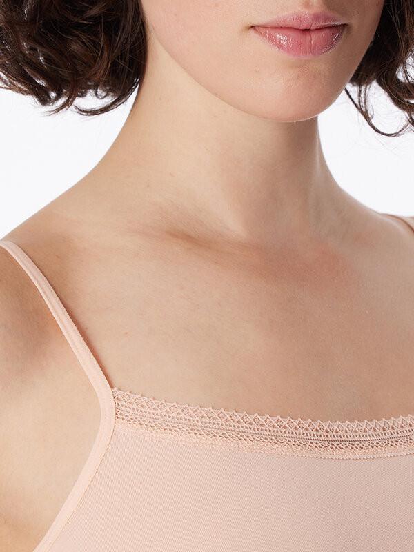 Schiesser Cotton Lace Top con Spalline Confezione da 2  