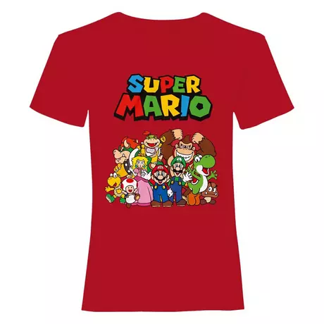 Super Mario  Tshirt Rouge Bariolé