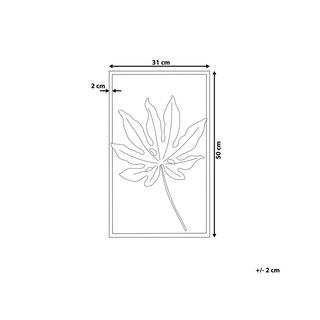 Beliani Wanddekoration aus Metall Modern CURIUM  