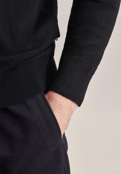 Seidensticker  Polo-Shirt Tailliert (Slim-Fit) Fit Langarm Uni 