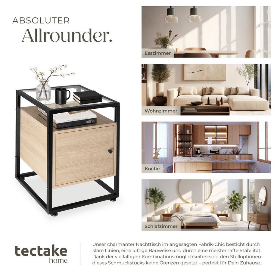 Tectake Nachttisch Dudley  