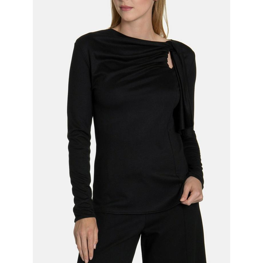 Giselle a maniche lunghe top nero