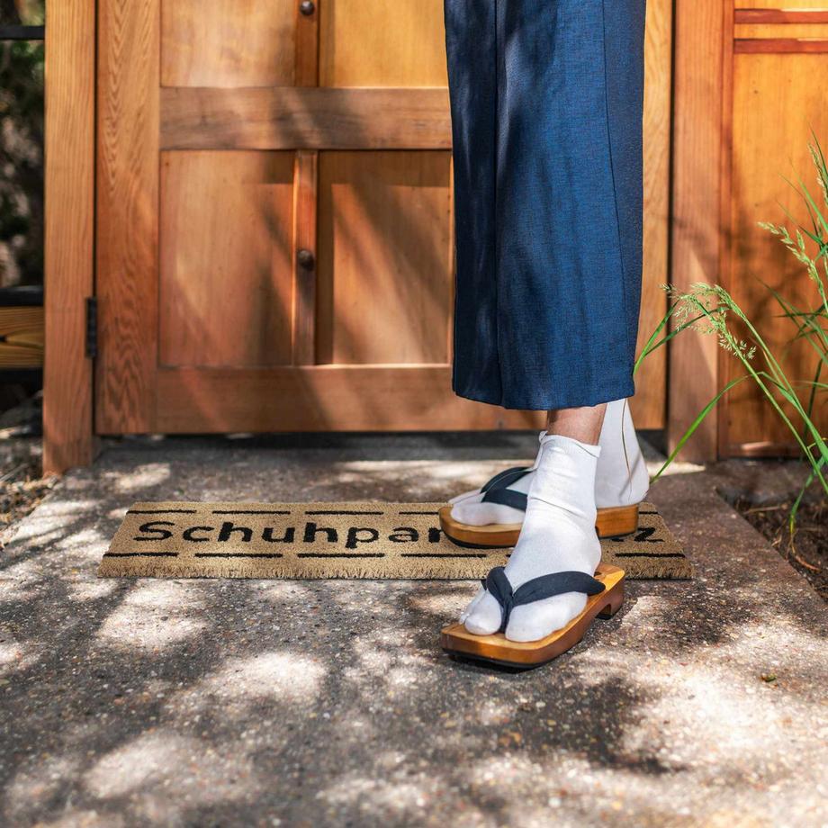 B2X Tappetino per scarpe in cocco, parcheggio stretto  