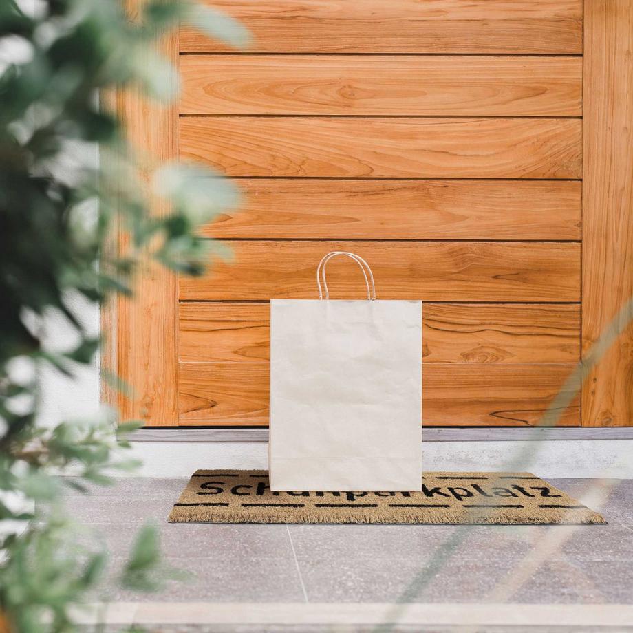 B2X Tappetino per scarpe in cocco, parcheggio stretto  