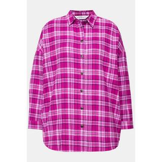 Studio Untold  Camicia dal taglio oversize con quadri e maniche lunghe 