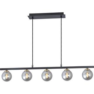 mutoni Lampada a sospensione Jorge metallo nero opaco 5xG9  