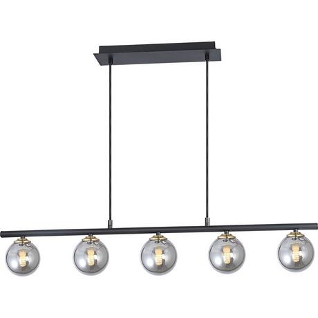 mutoni Lampada a sospensione Jorge metallo nero opaco 5xG9  