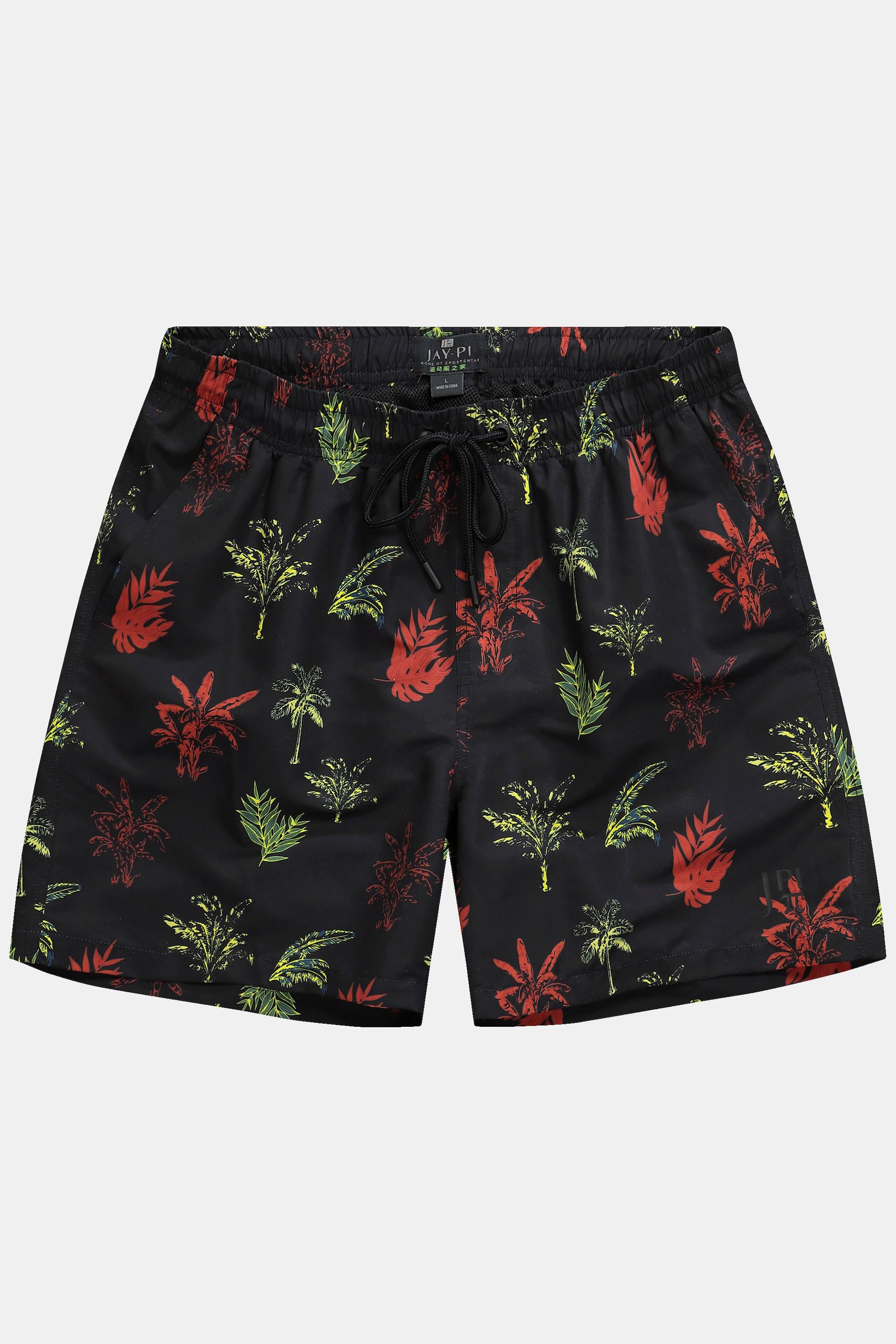 JP1880  Badeshorts, Beachwear, Elastikbund, floraler Print 