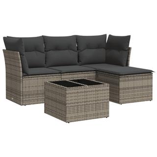 VidaXL set divano da giardino Polirattan  