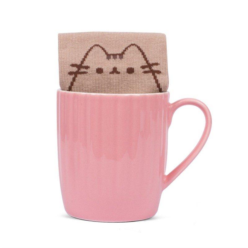 Image of PUSHEEN Home Tasse mit Socke Pink Cupcake - 250ml