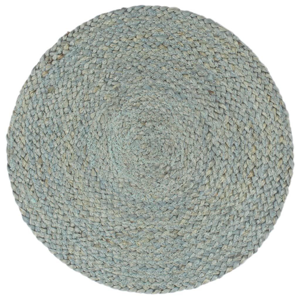 VidaXL Napperons  pcs rond jute jute  