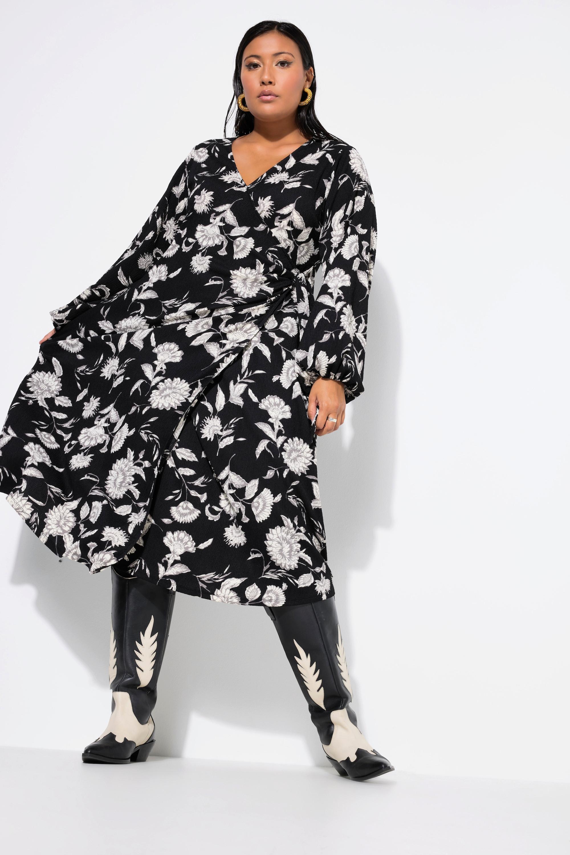 Studio Untold  Robe portefeuille maxi, coupe Straight Shape, imprimé floral 