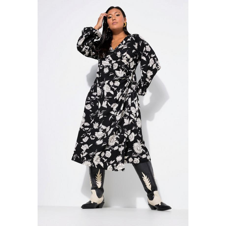 Studio Untold Maxi Wickelkleid Straight Shape Flowerprint  