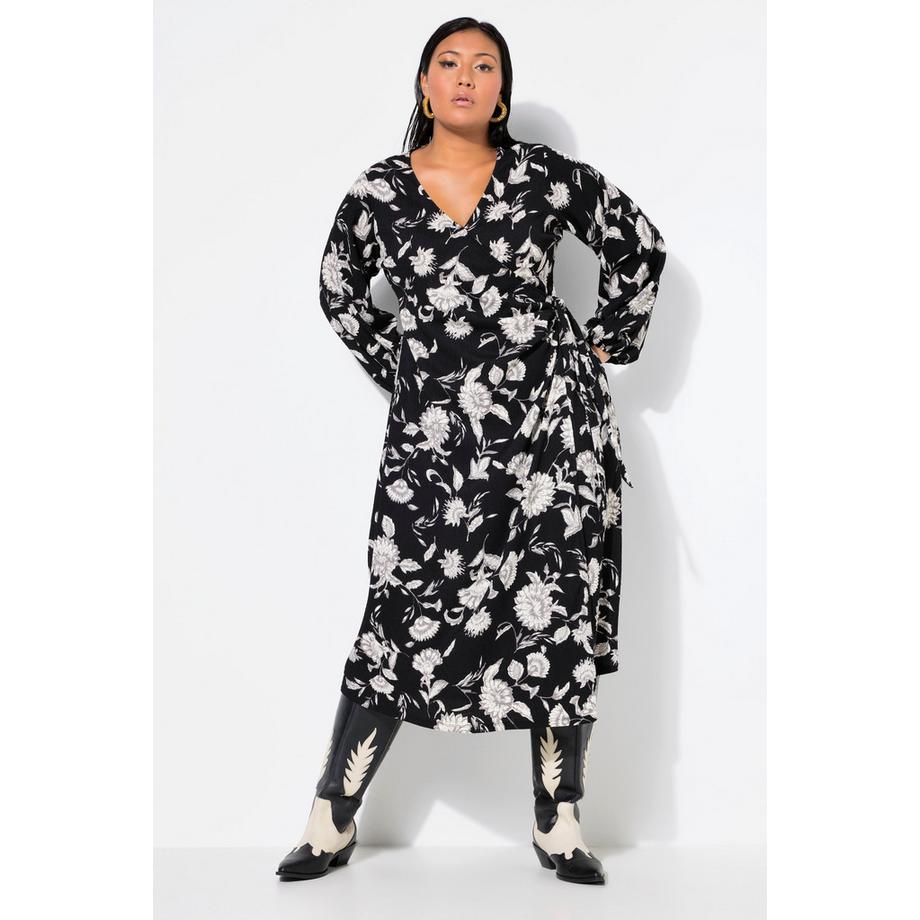 Studio Untold Maxi Wickelkleid Straight Shape Flowerprint  