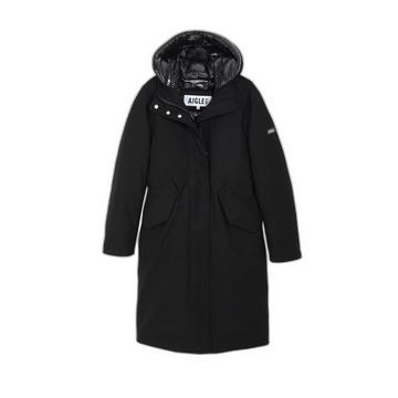 Parka donna con cappuccio in lana calda Aigle