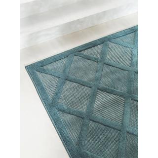 Benuta Tapis d'extérieur & intérieur Bonte Turquoise  