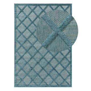 Benuta Tapis d'extérieur & intérieur Bonte Turquoise  