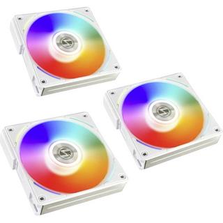 Lian Li  RGB PWM Lüfter, 3er Pack inkl. Controller - 120mm, wei 