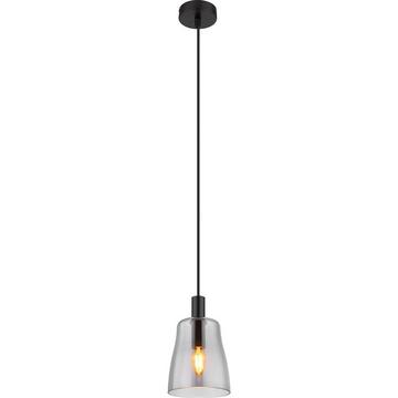 Lampe à suspension Garri métal noir mat 1xE14