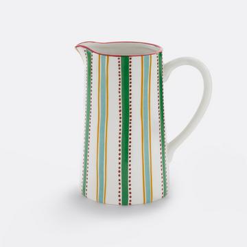 Steingutkaraffe mit Motiven