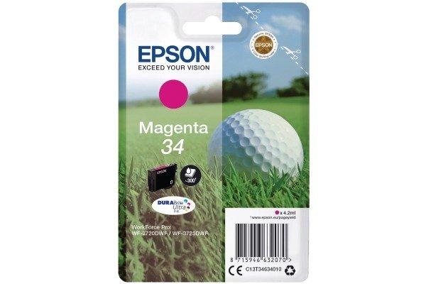 EPSON  Golf ball Singlepack Magenta 34 DURABrite Ultra Ink 