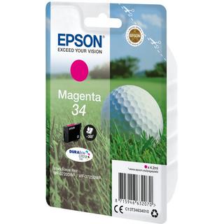 EPSON  Golf ball Singlepack Magenta 34 DURABrite Ultra Ink 