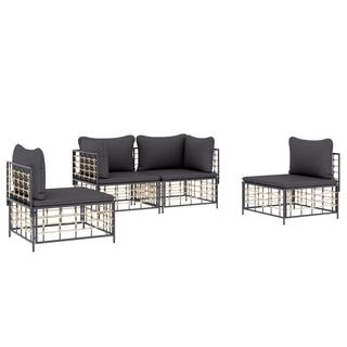 VidaXL Garten lounge set poly-rattan  