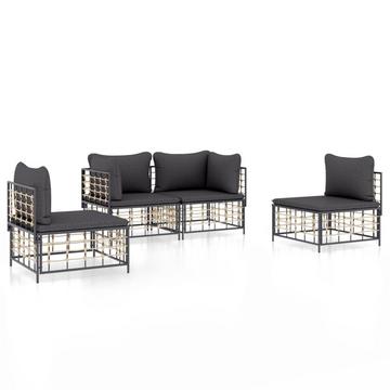 Garten lounge set poly-rattan