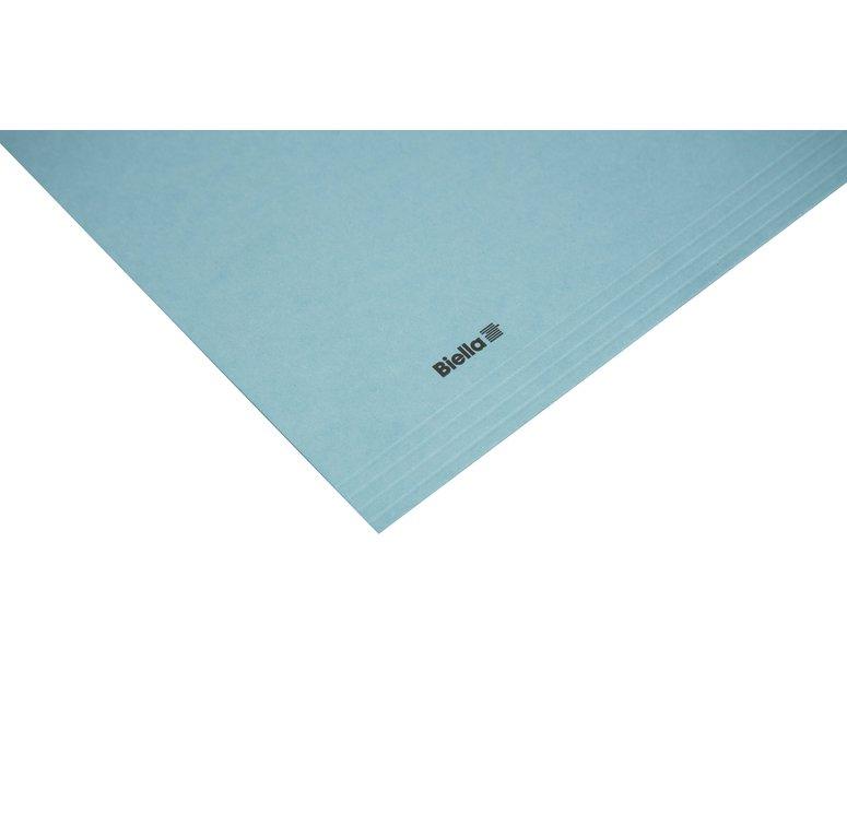 Biella Vertikalmappe A4 Blau 100 Stk., 240g/m2, 5 Rillen  