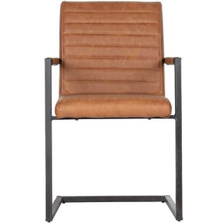 mutoni Fauteuil Cantilever Bas Cognac  