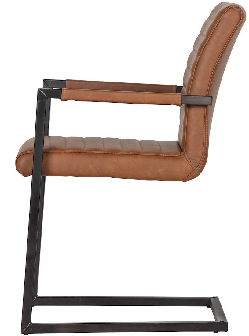 mutoni Fauteuil Cantilever Bas Cognac  